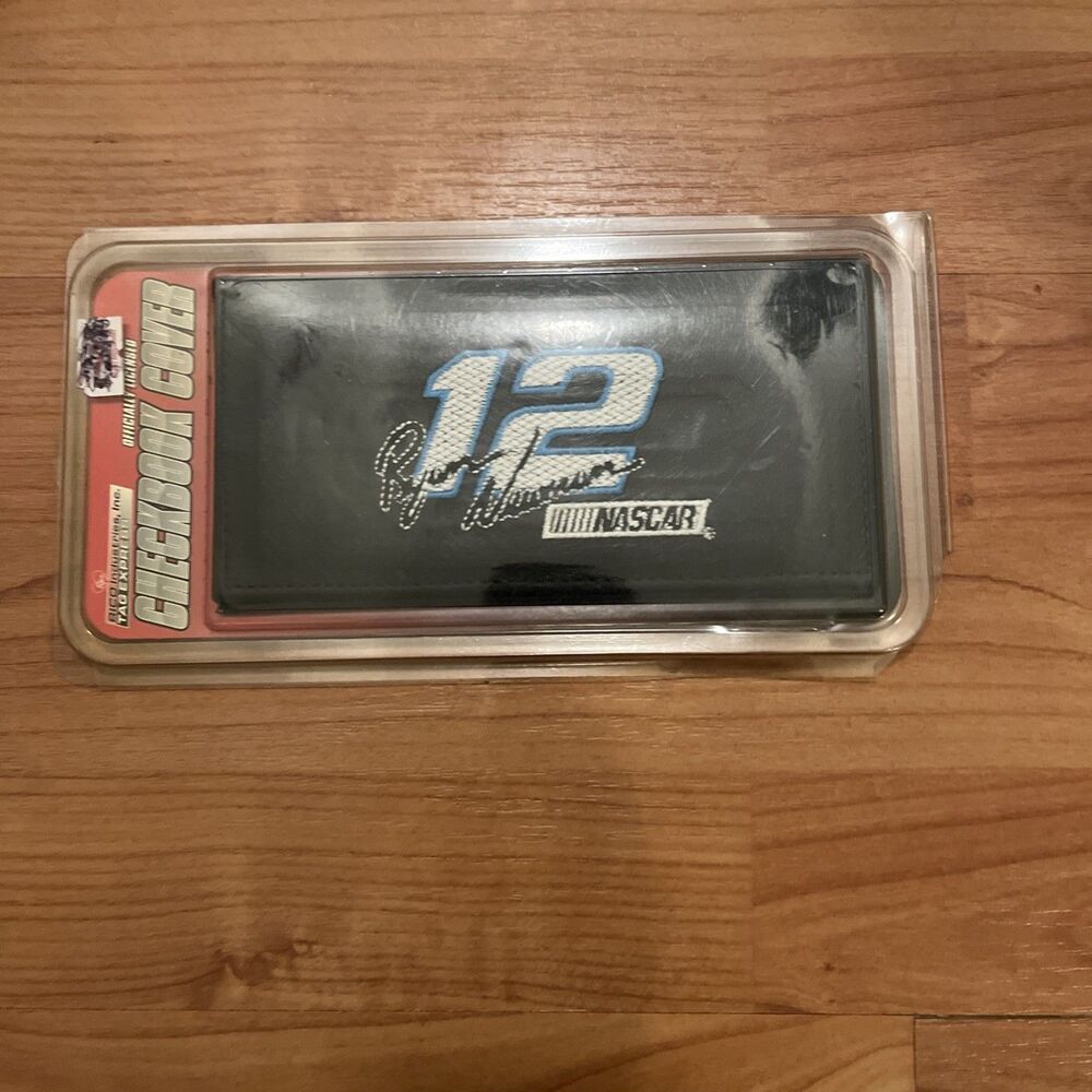 Ryan Newman #12 Leather Checkbook Cover Black